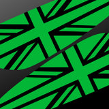 Lotus Exige / Elise "teardrop" Union Jack Spoiler Decals - 316mm version