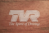 TVR - "The Spirit of Driving" logo with slogan