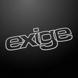 "exige" 80s style retro decal