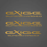 EXIGE SUPERCHARGED custom decal