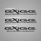 EXIGE SUPERCHARGED custom decal