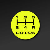 Gear knob change pattern sticker (A111U0004F) - Elise S1 (18mm)