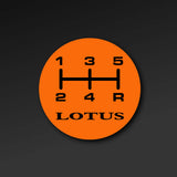 Gear knob change pattern sticker (A111U0004F) - Elise S1 (18mm)
