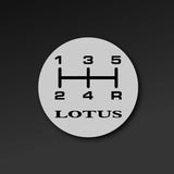 Gear knob change pattern sticker (A111U0004F) - Elise S1 (18mm)