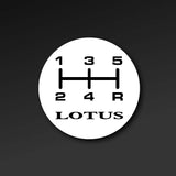 Gear knob change pattern sticker (A111U0004F) - Elise S1 (18mm)