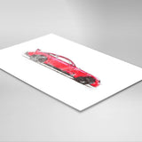 TVR Griffith 2018 - Red - A3/A4 Print "Watercolour"