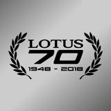 LOTUS 70 celebration decal - wreath design