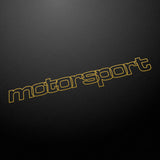 "motorsport" retro 80's style decal